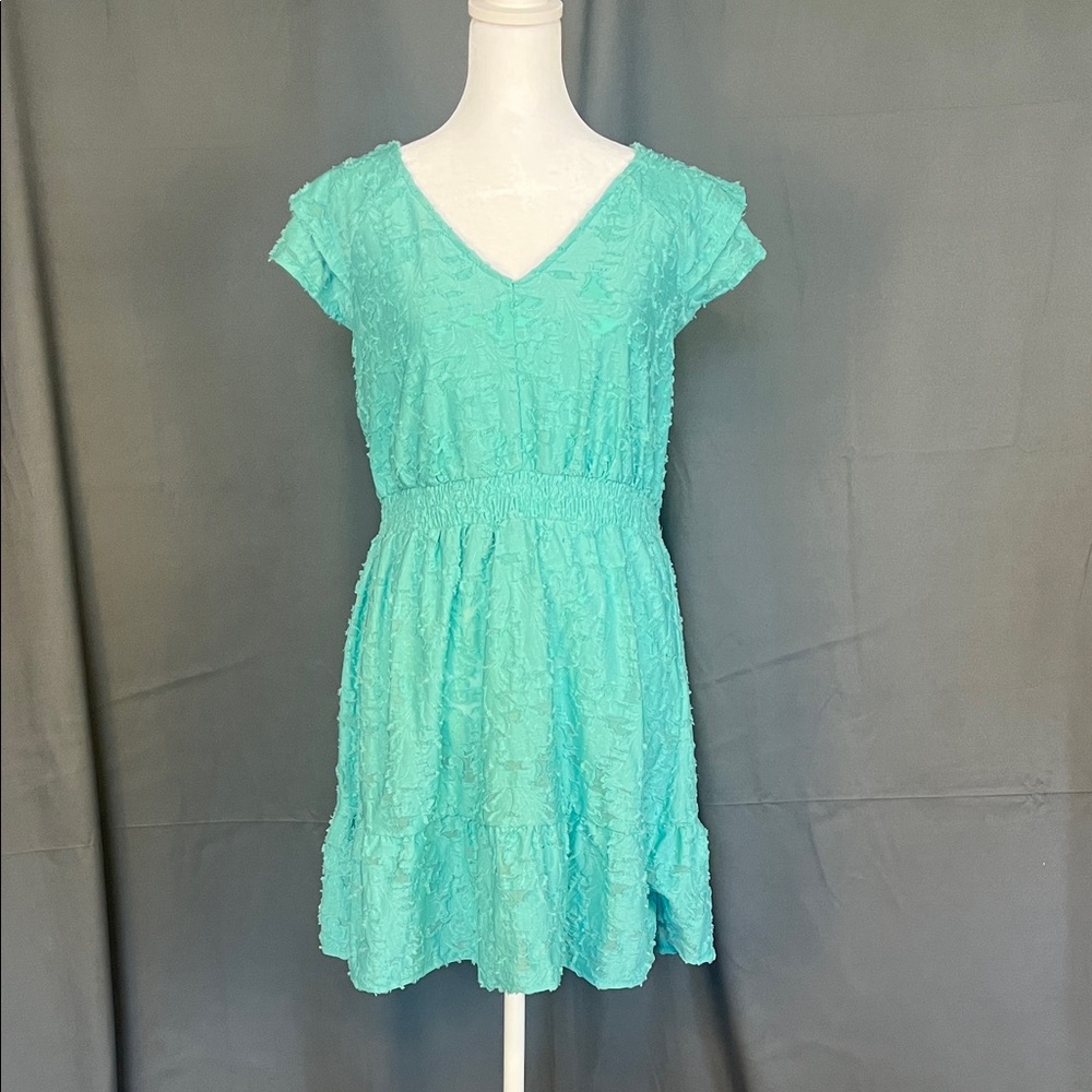 LC Lauren Conrad Turquoise Mini Dress